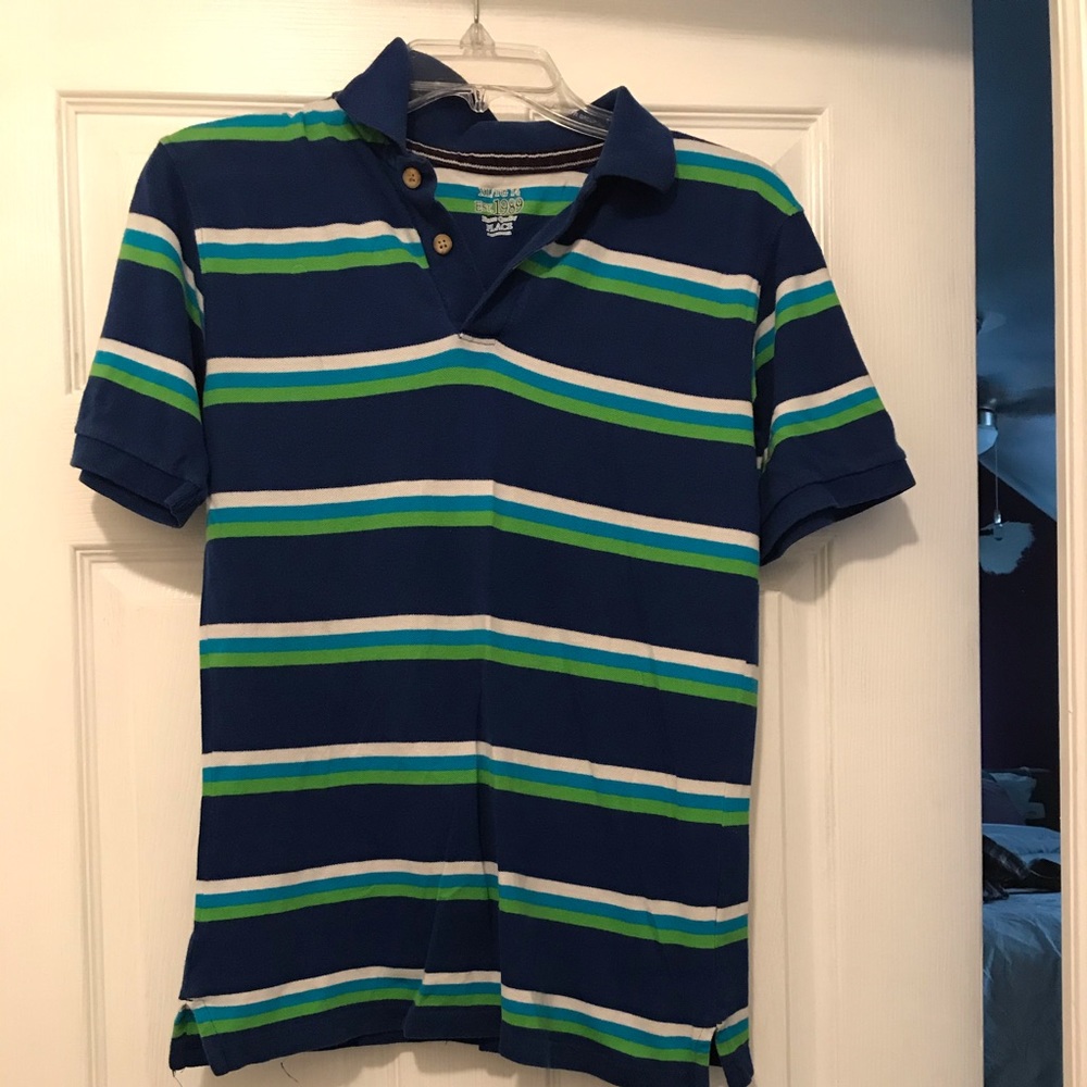 Striped polo shirt